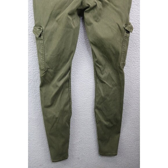 Spanx Olive Green Skinny Pull-On Jeans-Size Small/Petite-Pockets - Picture 8 of 10